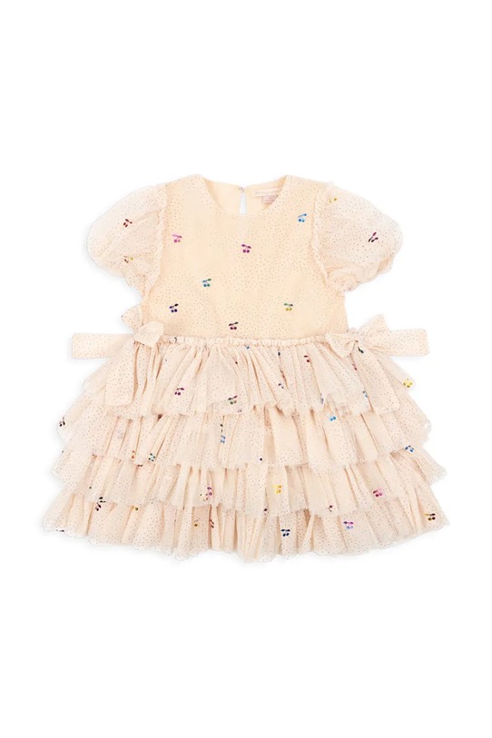 Dívčí šaty Konges Sløjd FAY DRESS GRS KS101971 béžová AW24