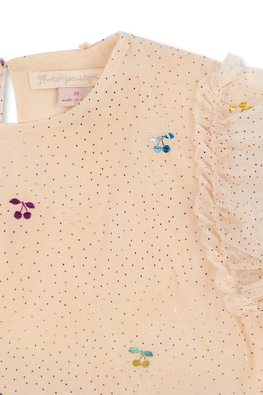 Dívčí šaty Konges Sløjd FAY DRESS GRS KS101971 béžová