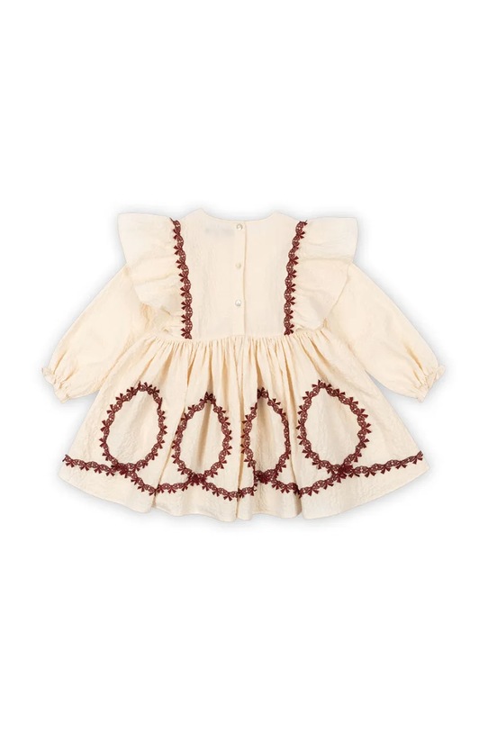 DÍVKA Dívčí šaty Konges Sløjd FEE DRESS GOTS KS101973 béžová