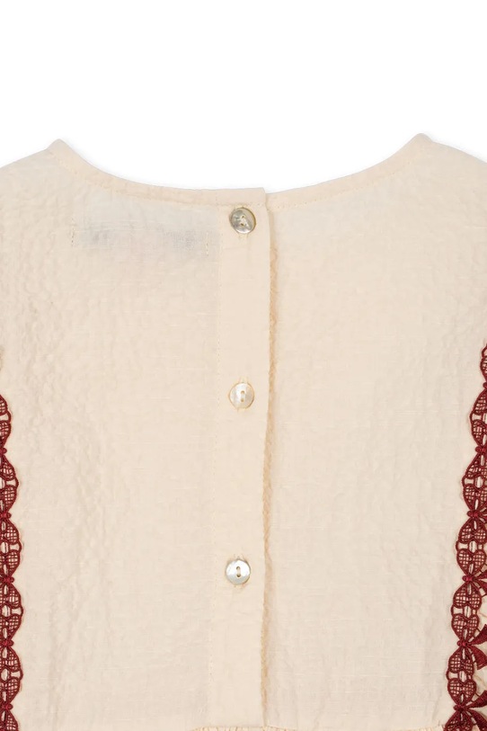 Dívčí šaty Konges Sløjd FEE DRESS GOTS béžová KS101973