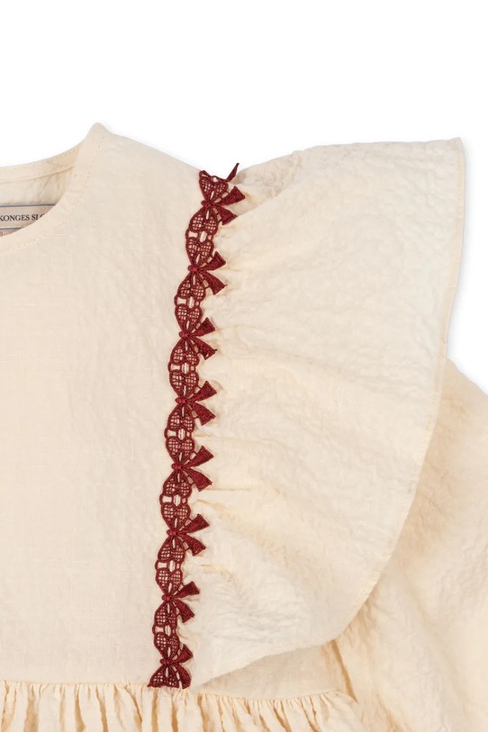 Dívčí šaty Konges Sløjd FEE DRESS GOTS KS101973 béžová