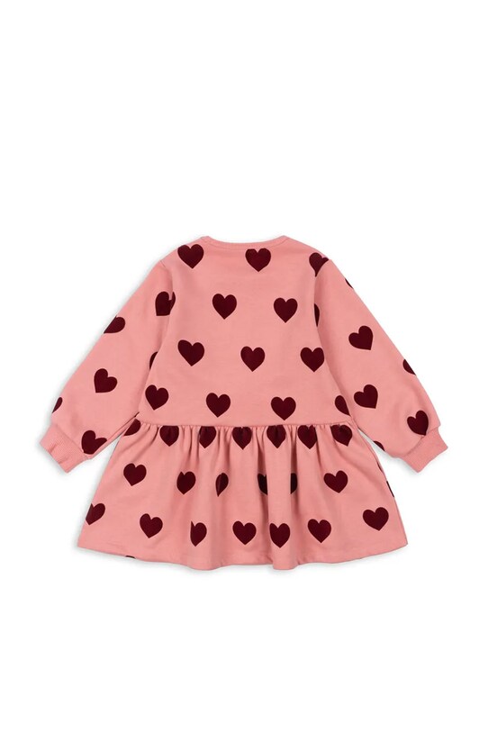 Dievčenské šaty Konges Sløjd LOU SWEAT DRESS OCS KS102019 ružová SS25