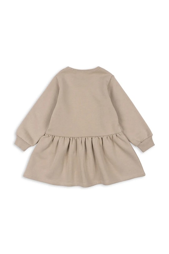 Konges Sløjd sukienka dziecięca LOU TERRY SWEAT DRESS OCS KS102022 beżowy AW24
