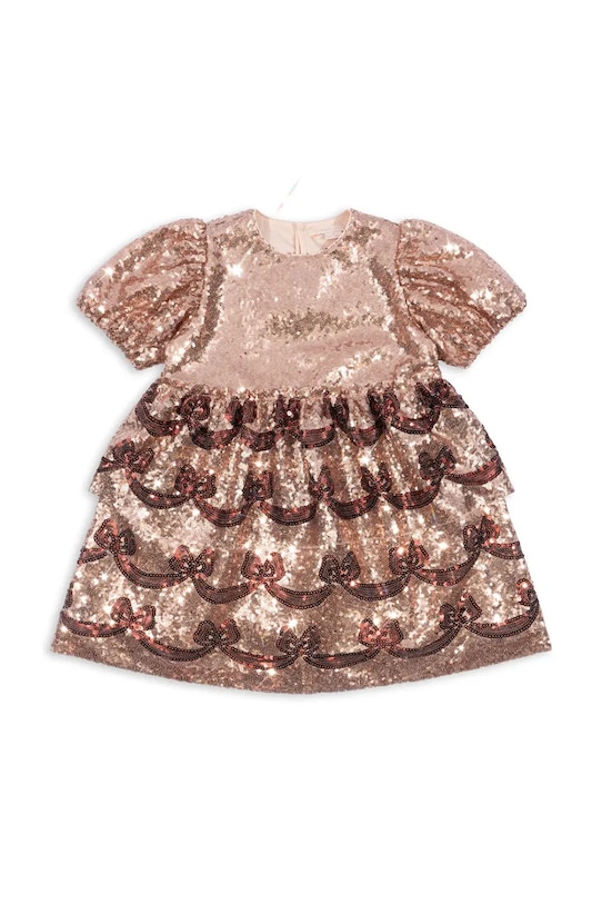 Дитяча сукня Konges Sløjd STARLA BOW WOW DRESS KS102116 золотий AW24