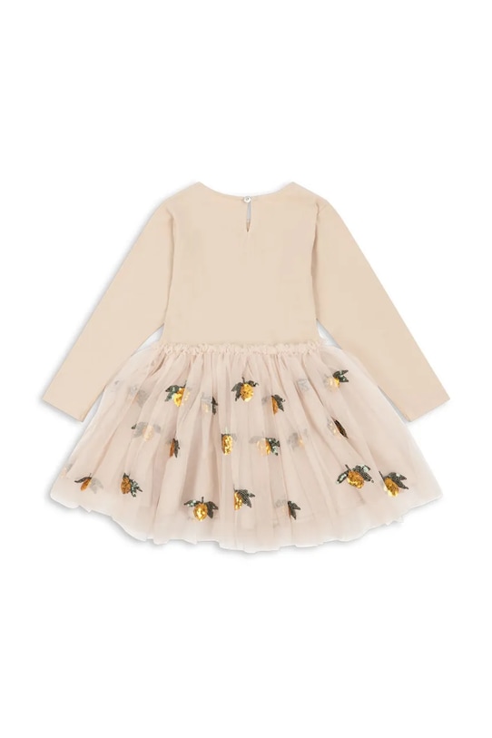 Dívčí šaty Konges Sløjd YVONNE BALLERINA DRESS KS102154 béžová AW24