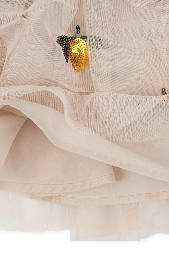 Dívčí šaty Konges Sløjd YVONNE BALLERINA DRESS KS102154 béžová