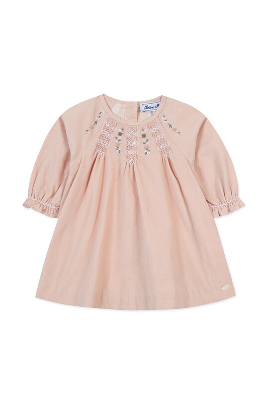 Хлопковое детское платье Tartine et Chocolat TZ30191.67.74 розовый AW24
