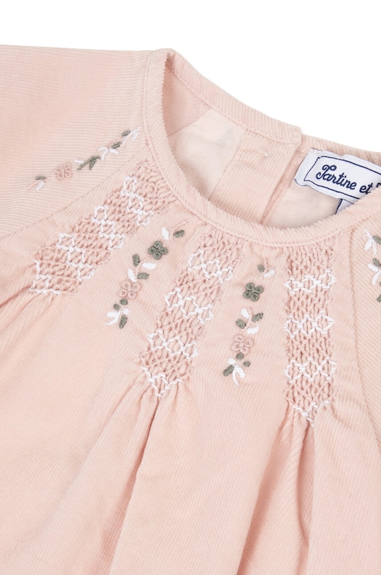 Детска памучна рокля Tartine et Chocolat розов TZ30191.104