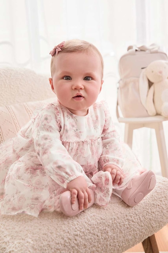 Šaty pre bábätká Mayoral Newborn ružová 2805.2L.Newborn.9BYH