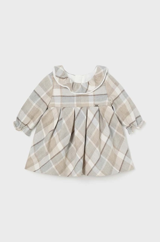 Φόρεμα μωρού Mayoral Newborn μακρύ μπεζ 2808.2P.Newborn.9BYH