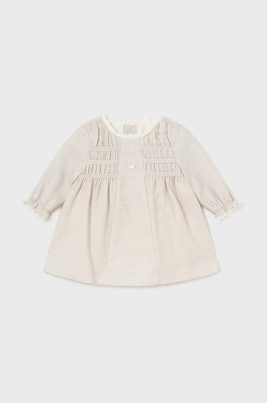 Φόρεμα μωρού Mayoral Newborn μακρύ μπεζ 2882.2A.Newborn.9BYH