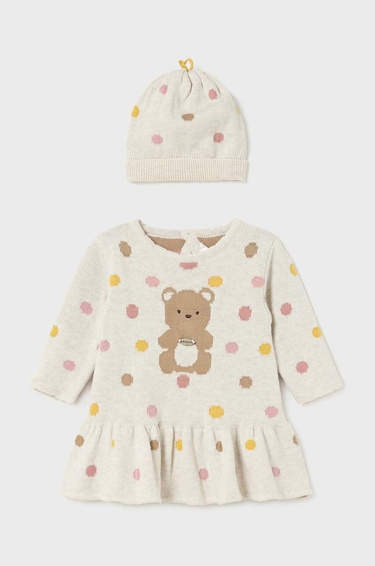 Mayoral Newborn sukienka bawełniana niemowlęca 2888.2J.Newborn.9BYH biały AW24