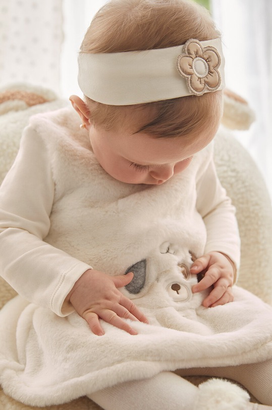 Φόρεμα μωρού Mayoral Newborn μπεζ 2890.2S.Newborn.9BYH