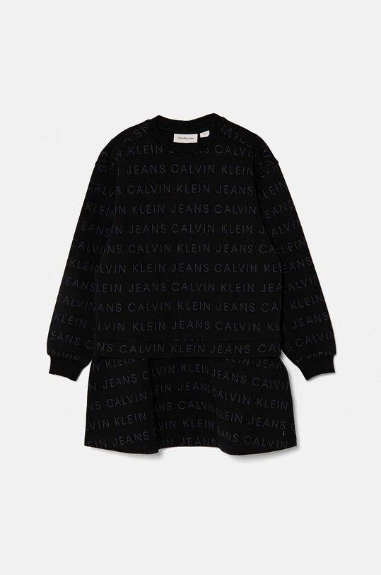 Дитяча сукня Calvin Klein Jeans IG0IG02665.9BYH. чорний AW24
