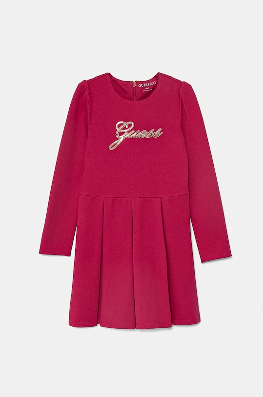Dievčenské šaty Guess s elastanom ružová K4BK00.KAUH0.9BYH