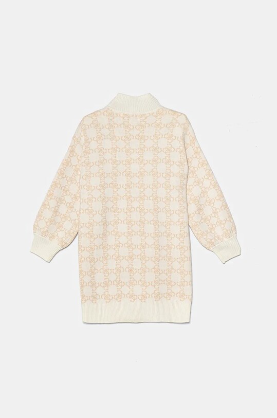Dievčenské šaty s prímesou vlny Guess J4BK04.Z3K10.9BYH béžová AW24