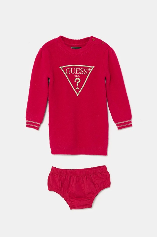 Φόρεμα μωρού Guess στάμπα ροζ A4BK02.Z3220.9BYH