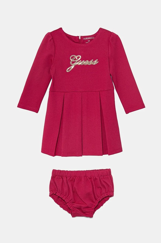 Šaty pre bábätká Guess s elastanom ružová A4BK01.KAUH0.9BYH