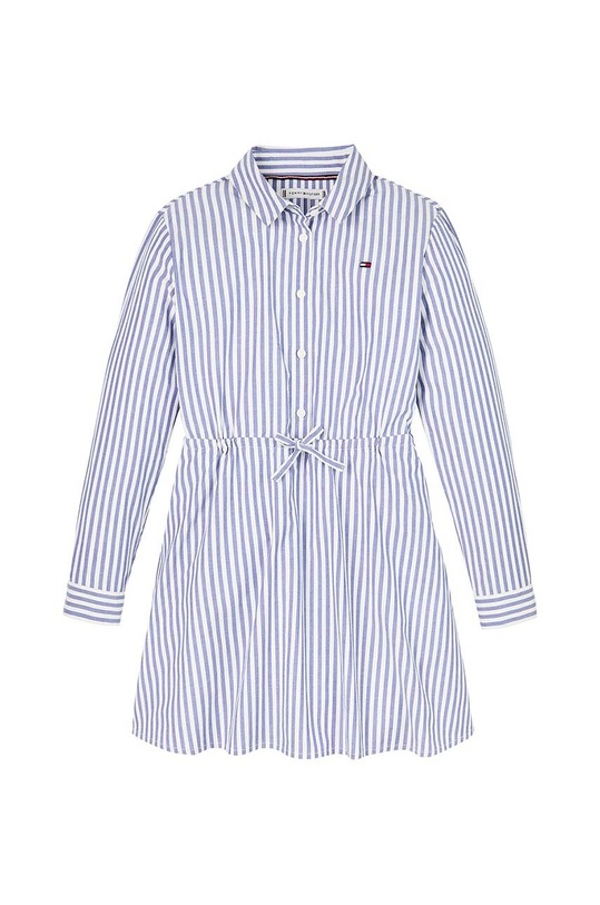 Dětské bavlněné šaty Tommy Hilfiger KG0KG08500.9BYH.128.176 modrá AW24