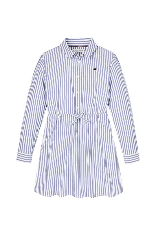 Детска памучна рокля Tommy Hilfiger KG0KG08500.9BYH.128.176 син AW24