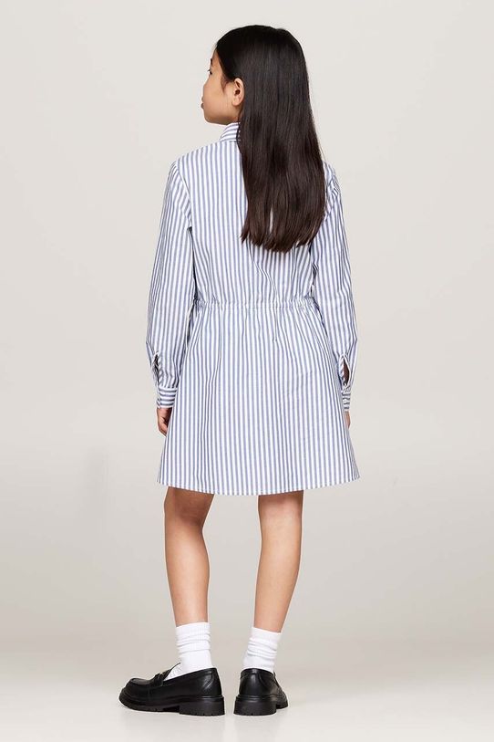 Tommy Hilfiger sukienka bawełniana dziecięca niebieski KG0KG08500.9BYH.128.176
