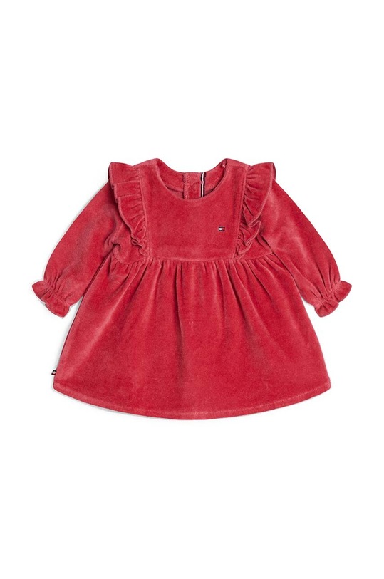 Tommy Hilfiger sukienka rozkloszowany różowy KN0KN02001.9BYH