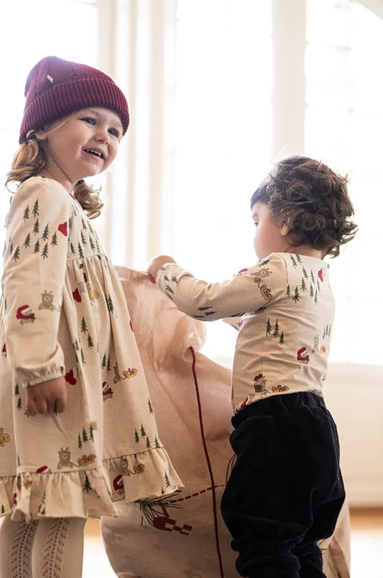 That's mine vestito bambina Marthine mini beige 125628