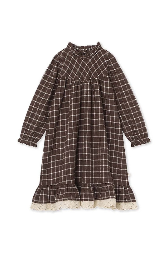 Дитяча бавовняна сукня That's mine Haya 113528 коричневий AW24