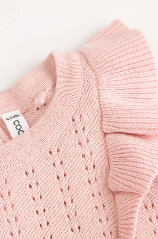 Fete Coccodrillo rochie din bumbac pentru bebeluși ZC4129401CGN roz