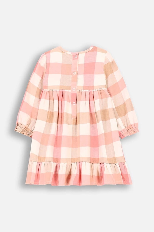 Coccodrillo rochie din bumbac pentru bebeluși ZC4128101FGN alb AW24