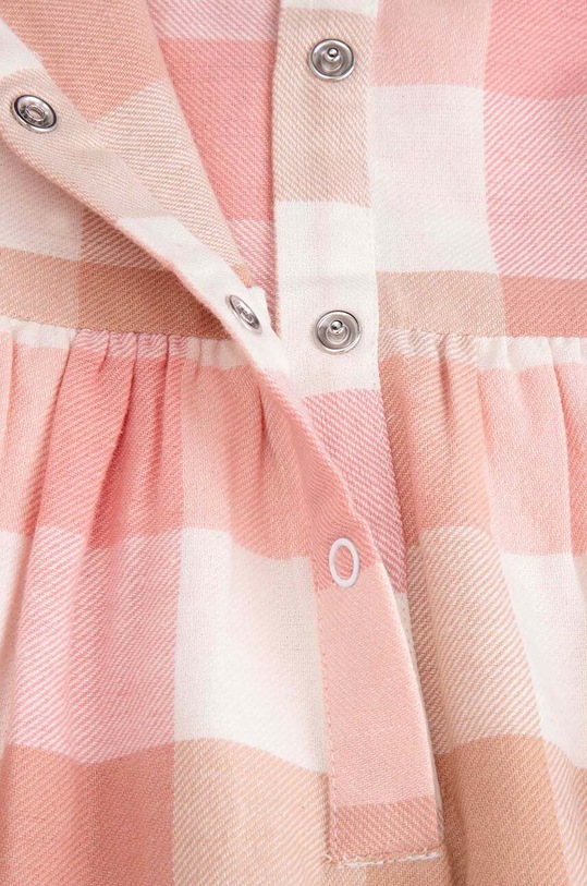 Coccodrillo rochie din bumbac pentru bebeluși alb ZC4128101FGN