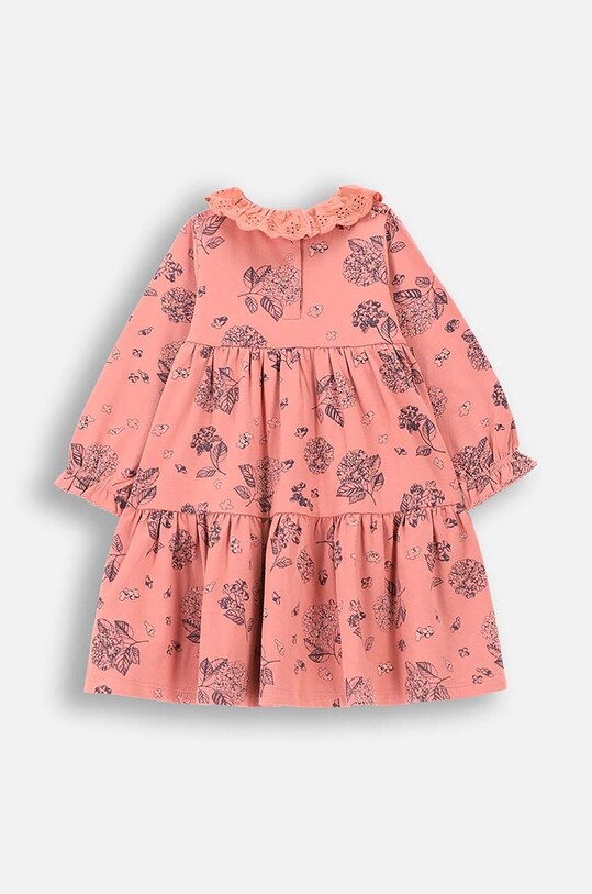 Детское хлопковое платье Coccodrillo ZC4129101FGN розовый AW24