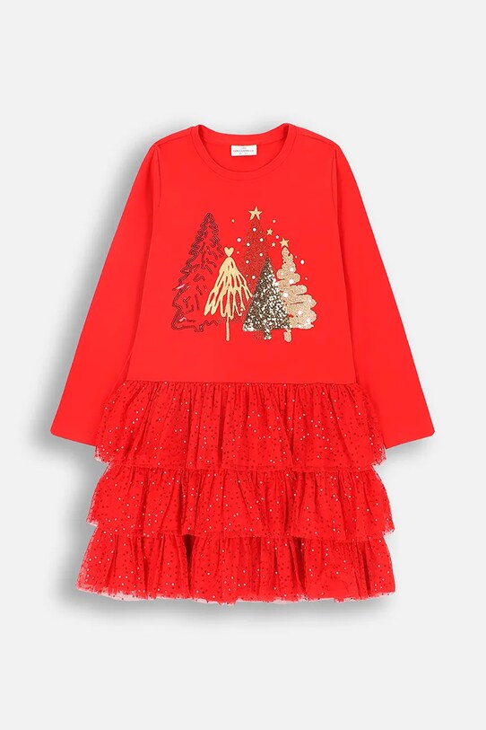 Dívčí šaty Coccodrillo ZC4129101MER červená AW24