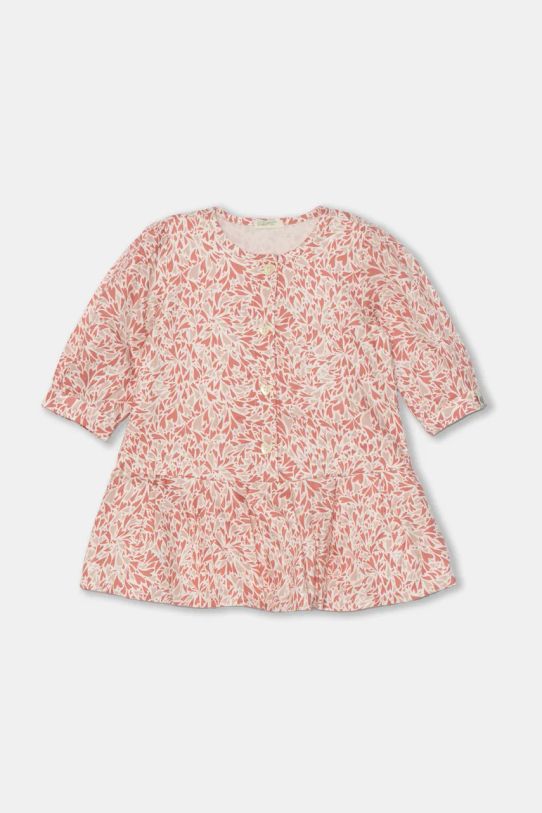 Бебешка рокля United Colors of Benetton вискоза розов 4WUAAV00L.W.Seasonal