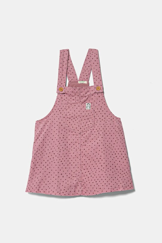 United Colors of Benetton rochie din bumbac pentru bebeluși mini roz 40CYAT016.G.W.Seasonal