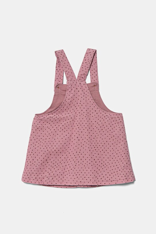 United Colors of Benetton rochie din bumbac pentru bebeluși 40CYAT016.G.W.Seasonal roz AW24