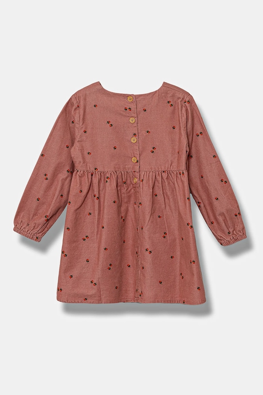 Дитяча вельветова сукня United Colors of Benetton 40CYGV020.P.Seasonal помаранчевий AW24