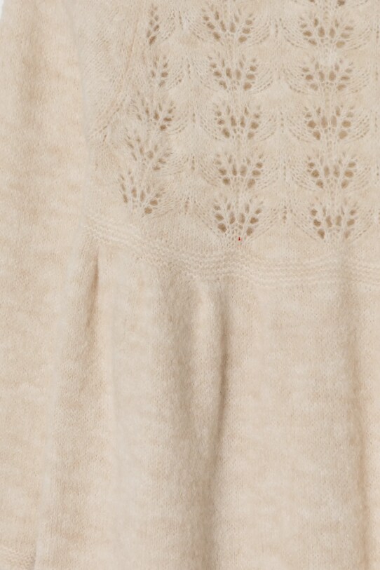 Девочка Детское платье с примесью шерсти United Colors of Benetton 1055GV001.P.Seasonal бежевый