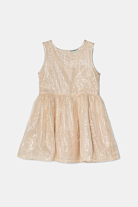 Платье United Colors of Benetton клёш бежевый 42R4GV01Z.P.Seasonal