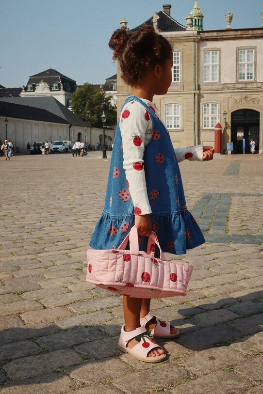 Konges Sløjd rochie din denim pentru copii MAGOT LADYBUG DRESS GOTS KS102217