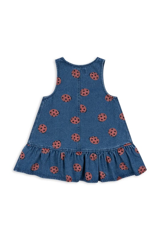 Fete Konges Sløjd rochie din denim pentru copii MAGOT LADYBUG DRESS GOTS KS102217 albastru