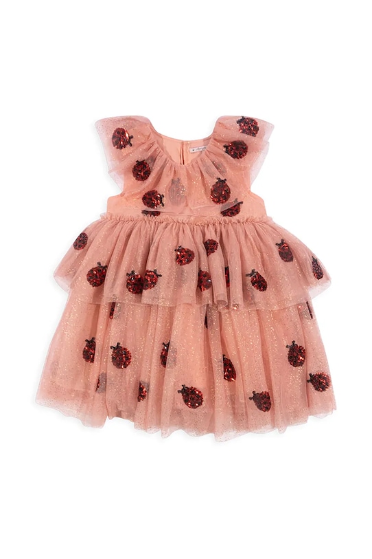 Платье Konges Sløjd YVONNE LADYBUG DRESS клёш оранжевый KS102219