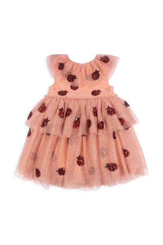Konges Sløjd sukienka YVONNE LADYBUG DRESS KS102219 pomarańczowy AW24