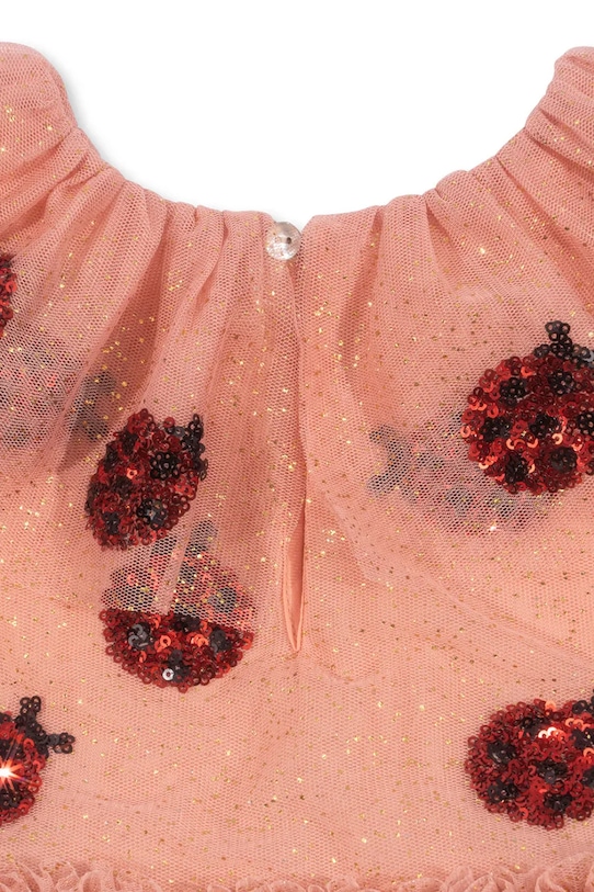 Девочка Платье Konges Sløjd YVONNE LADYBUG DRESS KS102219 оранжевый