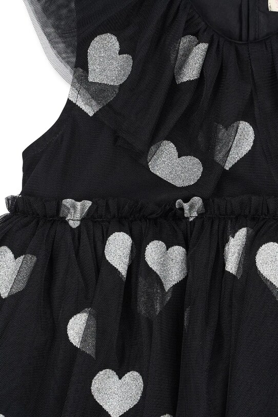 Konges Sløjd rochie fete HALLOWEEN GLITTER DRESS KS102179 negru