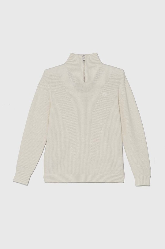 Calvin Klein Jeans pulover de bumbac pentru copii IB0IB02153.9BYH bej AW24