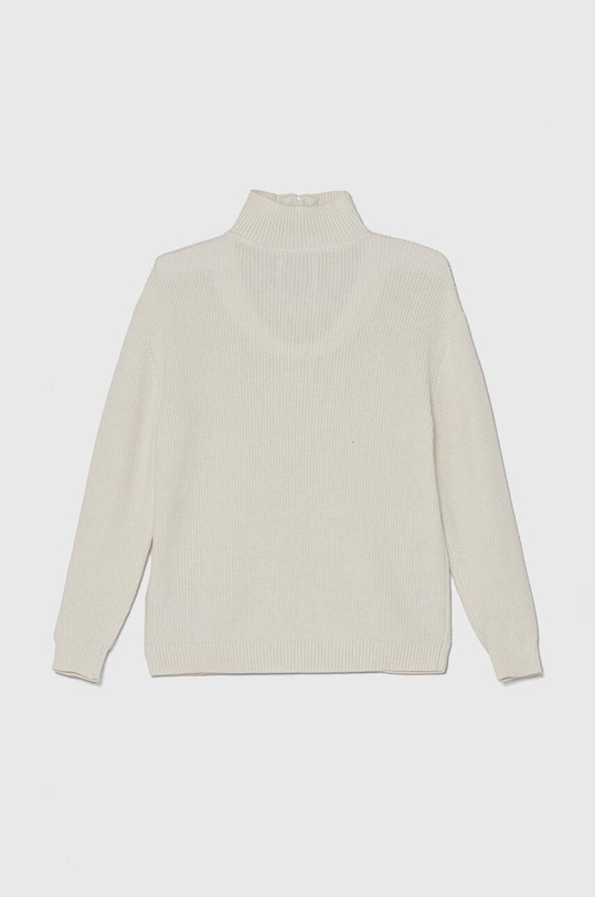 Băieți Calvin Klein Jeans pulover de bumbac pentru copii IB0IB02153.9BYH bej