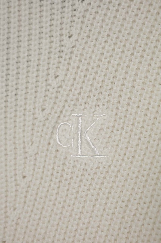 Calvin Klein Jeans pulover de bumbac pentru copii bej IB0IB02153.9BYH
