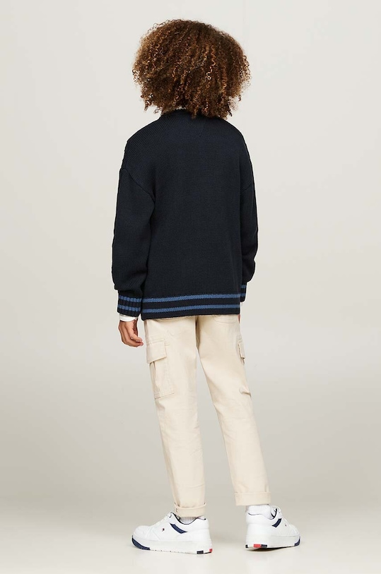 Dječji kardigan Tommy Hilfiger KB0KB09072.9BYH.104.122 mornarsko plava