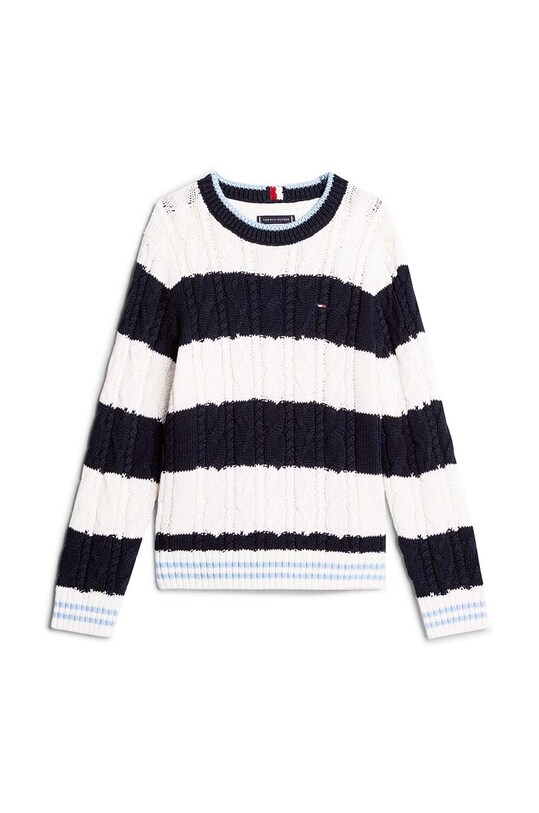 Tommy Hilfiger sweter dziecięcy KB0KB09075.9BYH.128.176 granatowy AW24